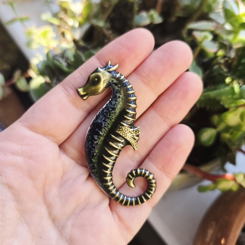 Vintage Seahorse Lapel Brooch Pin